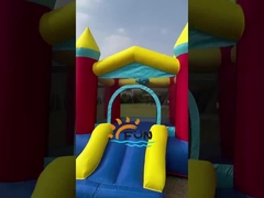 Badut Slide Inflatable Dengan Tema Gajah Untuk Anak-anak Taman Hiburan