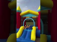 Polyester Oxford Slide Inflatable dan Trampolin untuk Anak-anak Hiburan dan Latihan Dikombinasikan