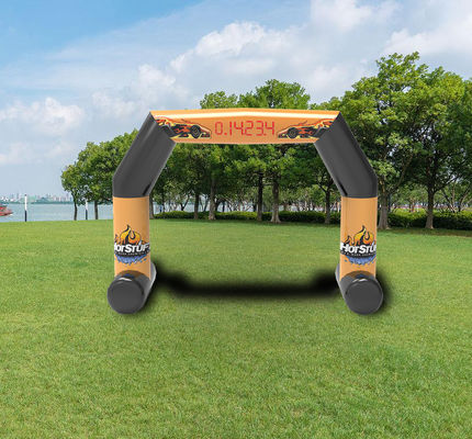 Kegiatan Luar Ruangan Kompetisi Inflatable Start Finish Arch Untuk Acara Partai