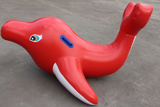 Dolphin Merah Kecil mainan air mengambang 3 * 1m untuk taman
