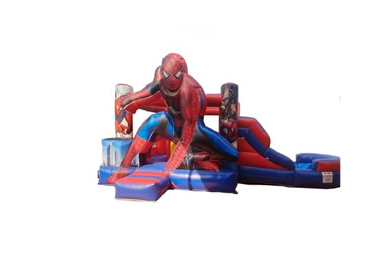 Customized Outdoor / Indoor Spider Man Bounce House Jumping Castle