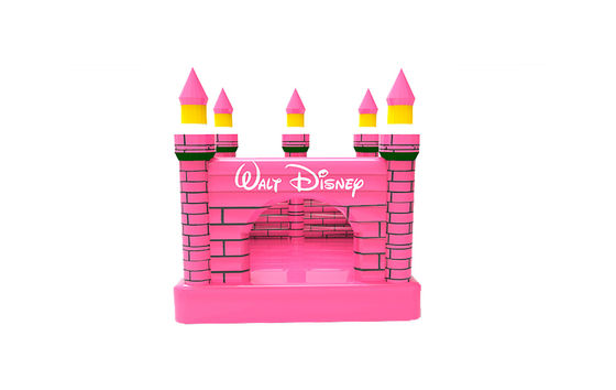Warna Pink Inflatable Disney anak-anak inflatable benteng lompat