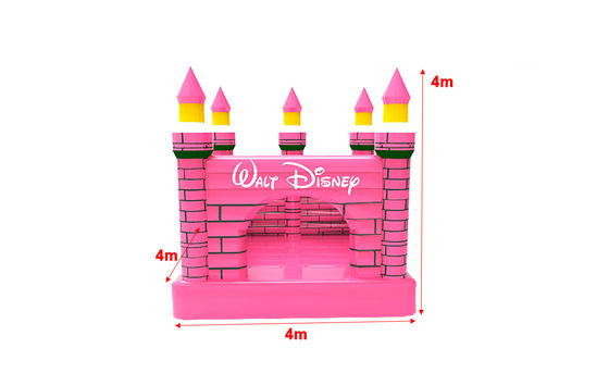 Warna Pink Inflatable Disney anak-anak inflatable benteng lompat
