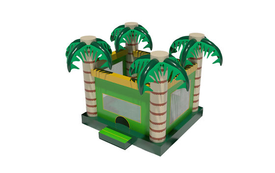 Tropical Palm Tree Bounce House Anak-anak Kastil Inflatable
