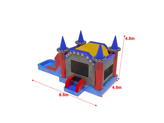 Rumah Bouncing dengan Slide dan Kolam Renang