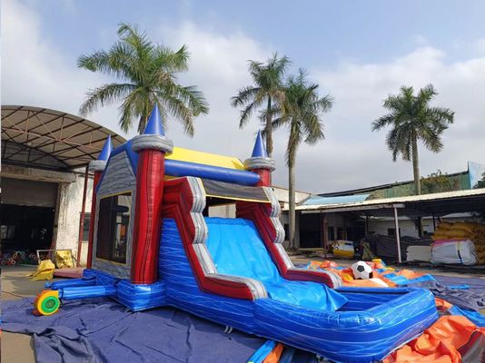 Rumah Bouncing dengan Slide dan Kolam Renang