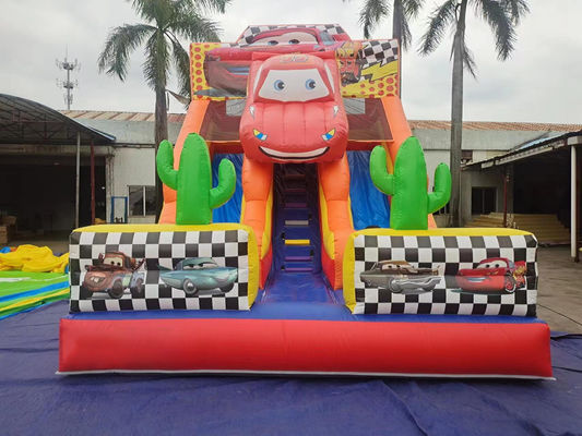 Mobil balap tema kering Slide kembung Disesuaikan 8x5x6m