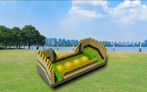 Lompatan Dan Batas Kursus Hambatan Inflatable Dengan Tantangan Besar