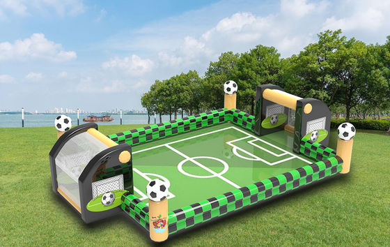 Interaktif Sepak Bola Inflatable Games Warna Hijau Untuk Acara