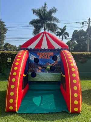 Aktivitas Karnaval Sepak Bola Gol Game Inflatable Untuk Taman bermain