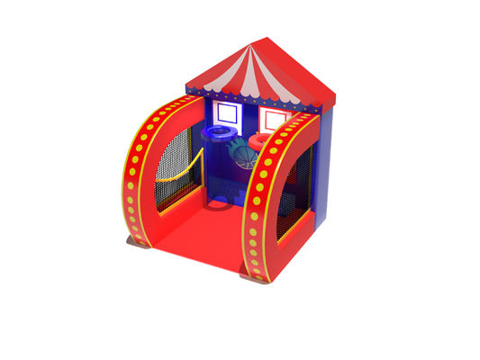 PVC Tarpaulin Inflatable Basketball Game Aktivitas Karnaval Untuk Taman
