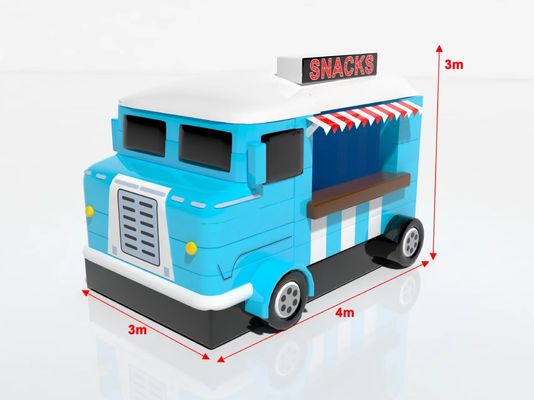 Outdoor Inflatable Games Blue Car Snack Food Tent Untuk Dijual Sewa