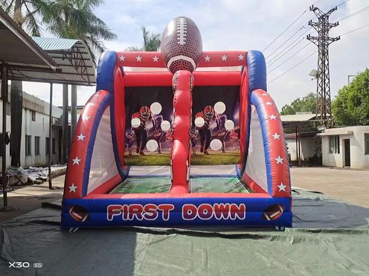 Indoor Outdoor Inflatable First Down Football Challenge Game