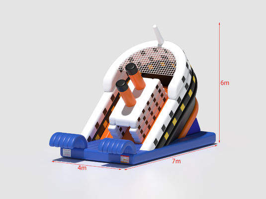 Gaya kapal Slide Inflatable Dua Sisi Dengan Stopper Gelombang
