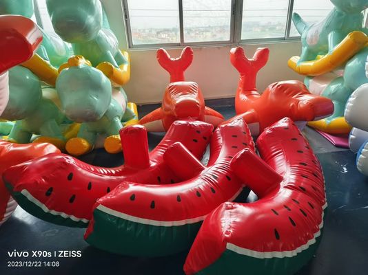 PVC Tarpaulin Indoor Playground Inflatable Toys Semangka Game Untuk Anak-anak