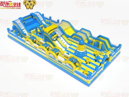Lingkaran Besar Penghalang Dengan Slide Taman bermain melompat kembung
