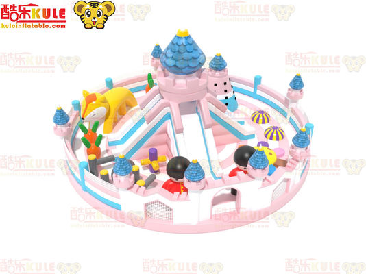 Kastil Inflatable Lingkaran Besar Dengan Slide Taman Permainan Indoor Untuk Anak-anak