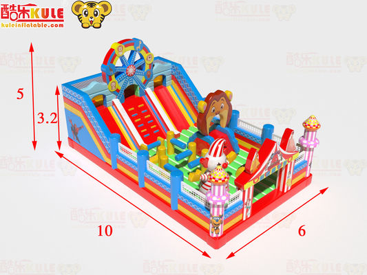 Kastil Bouncing Indoor Inflatable Berkualitas Komersial Untuk Anak-anak Melompat