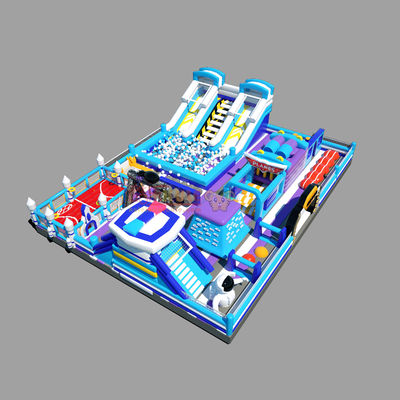 Anak-anak Bouncy Castle dengan Slide Jumping Menekuk rintangan Kursus