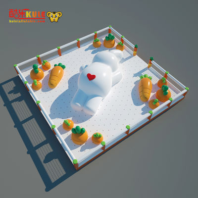 Kolam besar kelinci kembung dengan wortel melompat Boucny Castle