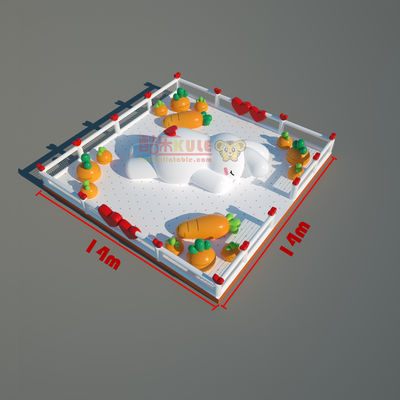 Kolam besar kelinci kembung dengan wortel melompat Boucny Castle