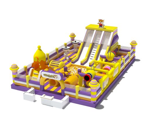 Taman Hiburan Harimau Taman bermain dengan Slide Besar dan Kursus Hambatan