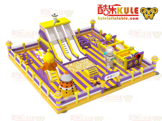 Rocky Alien Taman Tema Inflatable Ledakan Up Jumping Castle Dijual