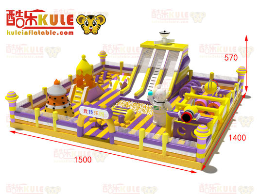 Rocky Alien Taman Tema Inflatable Ledakan Up Jumping Castle Dijual