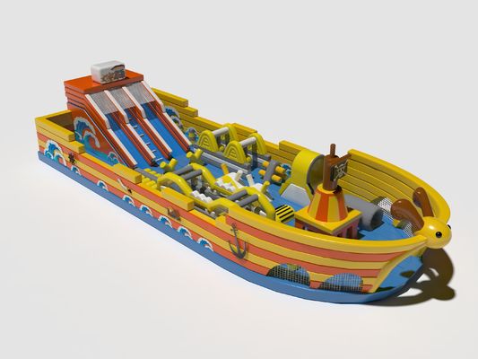 Kapal Bajak Laut yang Terduga Ledakkan Kastil Bouncy Dengan Slide Besar