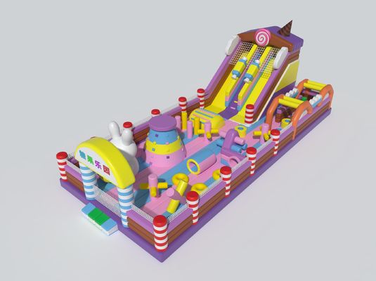 Kastil Inflatable dengan Slide Besar