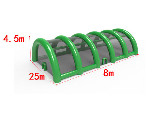 Green Outdoor Inflatable Tents Struktur Udara Bergerak Untuk Acara