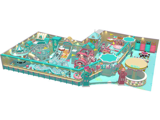 Tema Mimpi Cahaya Anak-anak Soft Indoor Play Zone Taman bermain berwarna-warni