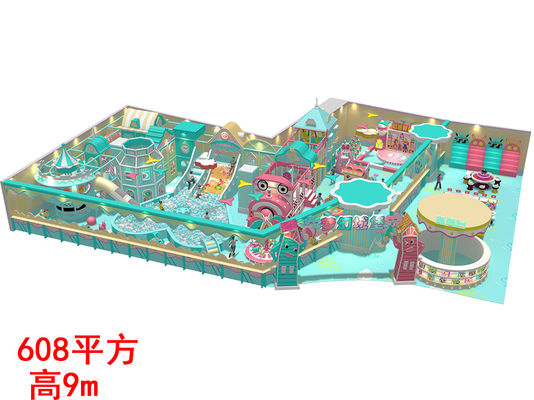 Tema Mimpi Cahaya Anak-anak Soft Indoor Play Zone Taman bermain berwarna-warni