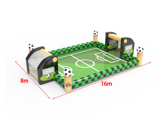 Interaktif Sepak Bola Inflatable Games Warna Hijau Untuk Acara