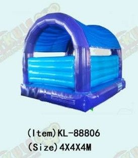 Kastil Bouncing Warna Biru yang Bisa Diinflasi untuk Anak-anak
