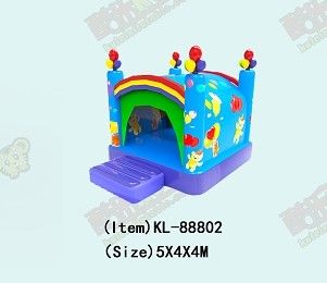 Tarpaulin Bulanan Bulat Terbakar Penghalang Kursus Bouncy Castle Custom Logo