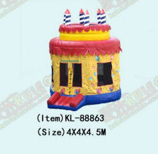 Kucing ulang tahun lingkaran kembung Bouncy Castle 4*4*4.5m
