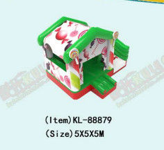 Candy House Inflatable Jumping Castle Dengan Slide