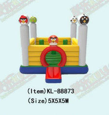 Angry Birds Bouncer Inflatable Jumping Castle Dengan Pilar