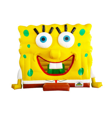 Yellow SpongeBob Inflatable Bouncy Castle Untuk Anak-anak Melompat