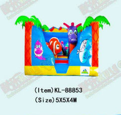 Blue Ocean Park Inflatable Small Bouncy Castle Rumah Untuk Sewa