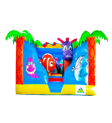 Blue Ocean Park Inflatable Small Bouncy Castle Rumah Untuk Sewa
