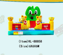 Ukuran Disesuaikan Anak-anak Bounce House Inflatable Double Stitching