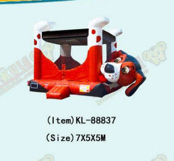 Tema Anjing Inflatable Bouncy Castle Double Stitching Sewa