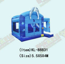0.55mm PVC Inflatable Obstacles Course Untuk Taman Hiburan