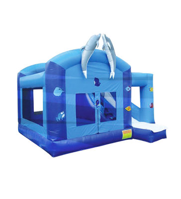0.55mm PVC Inflatable Obstacles Course Untuk Taman Hiburan