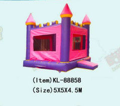 Rumah Bounce Commercial Inflatable Dengan Pola Dekoratif