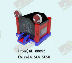 Rumah Bounce Commercial Inflatable Dengan Pola Spider-Man