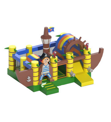 Pirate Ship Theme Park Komersial Inflatable Kids Bounce House