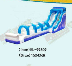 Aldult Ceommercial Grade Inflatable Slide Air Besar Dengan Kolam Renang